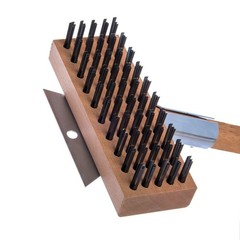 Carlisle 36372500 Oven Grill Brush & Scraper with 30″ Handle – Natural New