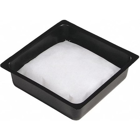 Spilltech Wpil1224 Absorbent Pillow In Pan, 18 Gal, Oil, Black/White, 36 Pk
