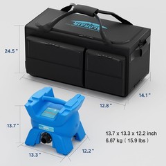 Alorair Wall Cavity Drying System Brushless Motor Airmover for Ceiling Drying