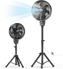 Outdoor Misting Fan 40000mAh Oscillating Portable Patio