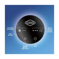Clorox Air Purifiers for Bedroom Home, True HEPA Filter, Small Room… Fast Ship