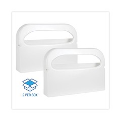 Boardwalk® Wall-Mount Toilet Seat Cover Dispenser, Plastic, White