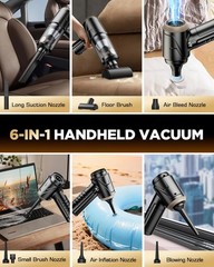 Svoko Handheld Vacuum Cleaner 26000Pa Suction Brushless Motor 4-In-1 Portable