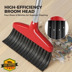 Nodirz 1 Red Handy Broom Indoor Outdoor