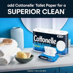 Cottonelle Fresh Care Flushable Wet Wipes, Adult 42 Count (Pack of 8), White