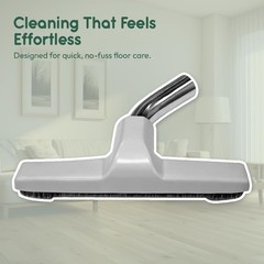 Selgo Floor Brush with Metal Curved 1 ¼ inch (1.25”) (32mm), White –