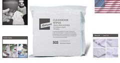 9×9″ Laser Sealed 150 Pcs Polyester Cleanroom Wipes – Lint-Free Soft Touch