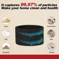 Shop-Vac 90525 Foam Sleeve Filter Replacements, For Most 1 Gallon Shop-Vac…