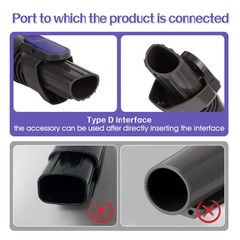 Vacuum Crevice Tool Brush 9.44 x 5.90 x 2.55 inch, 2-in-1 brush + Slit