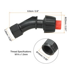Spray Nozzle 1 Set – 110°Flat Fan Shaped Nozzle with 6pcs 0.15-0.6mm Tips