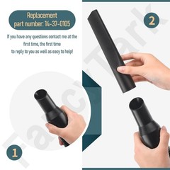 14-37-0105 18v/28v Wet/Dry Vac Hose Assembly for 18V Vacuum 0880-20 Black