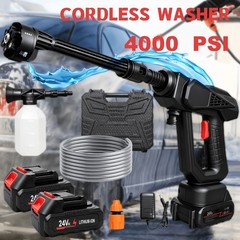 Electric High Pressure Water Spray Gun Cordless Car Washer Cleaner Tool Portable