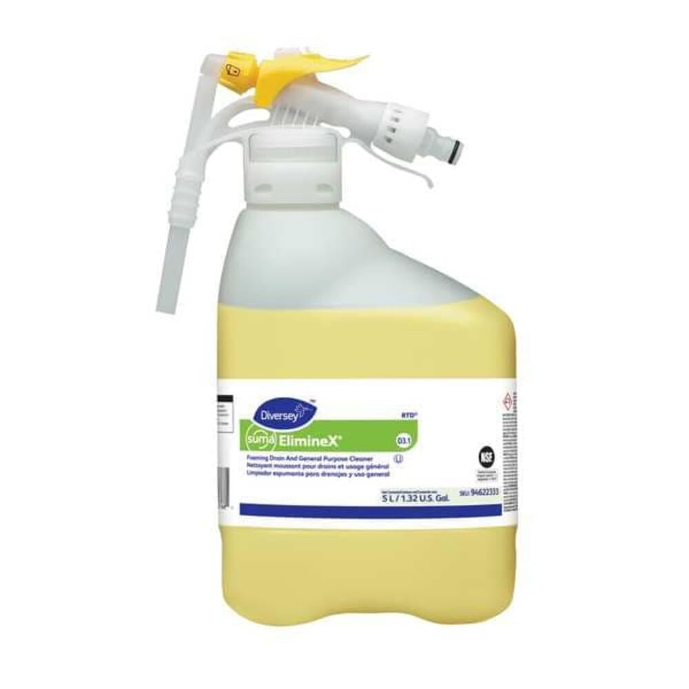 SUMA Eliminex Foaming Drain Cleaner, 5L Ready-To-Dispense Concentrate