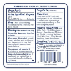 Dial Professional 19038 1.2 L Hand Sanitizer Refill – Fragrance-Free (3/CT) New