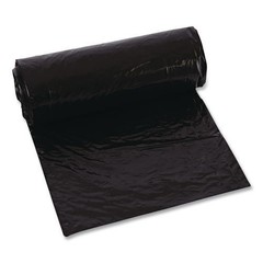 Classic Can Liners, 10 gal, 0.6 mil, 24×23″, Black, 25 Bags/Roll, 20 Rolls/CT