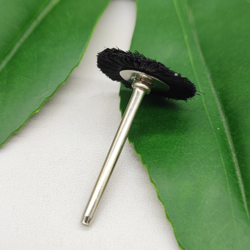 Rotary Tool 1″ Bristle Head Jewelry Buffing Polishing Wheels Brushes Black 12Pcs