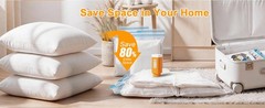 Portable Vacuum Storage Bag Pump, Travel Cordless Electric Rechargeable