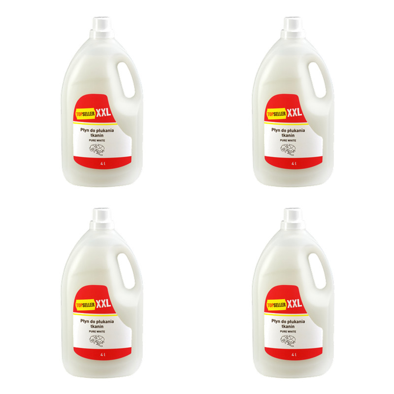 5905429010058 TOP SELLER XXL Płyn do płukania Pure White 4L X4 TOP SELLER XXL