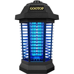 GOOTOP Bug Zapper Outdoor, Mosquito Zapper, 3 Prong Plug in Large, BLACK