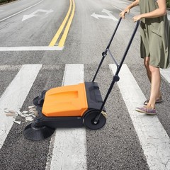 26″ Area Floor Push Sweeper Large Commercial Industrial Floor Clean Tool Outdoor