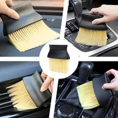 Interior Detailing Brush for Dashboard, Air Conditioner Vents, L Color: Yellow