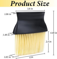 Interior Detailing Brush for Dashboard, Air Conditioner Vents, L Color: Yellow