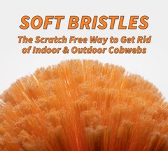 Extend-A-Reach Cobweb Duster Head Brush // Spider Web Brush For Outdoor Indoor