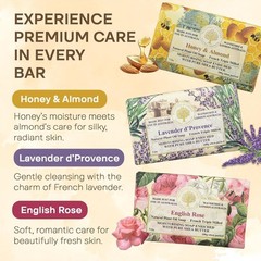 Natural Soap Bars Set (Set of 6), 7 Oz Assorted