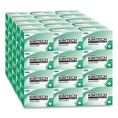 Kimtech 34155 Kimwipes Delicate Task Wipers, 1-Ply, 4.4 x 8.4, 286/Box, 60/CT