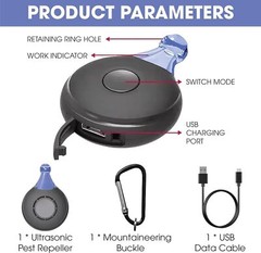 2-Pack Ultrasonic Flea Repellent (Pet-Safe) – For Home, Pet Beds & Living Areas