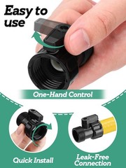 24 Pack 3/4” Plastic Garden Hose Shut Off Valve- 24 pack, 24 Pack-