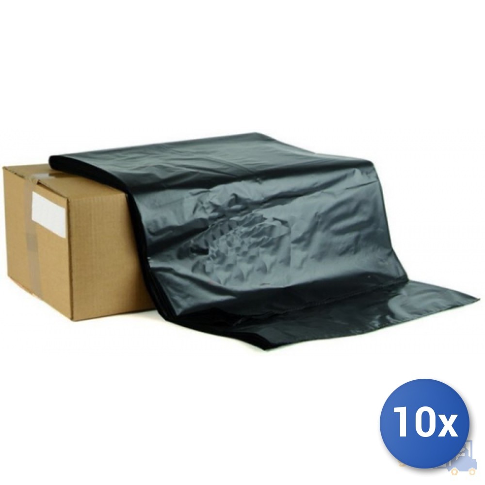 10x Daisyplast KG black bag for construction use CM 98X120 – grams 235-Lt