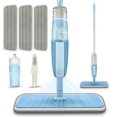 Spray Wet Mops for Hardwood Floor Cleaning: MEXERRIS Mop with 3 Cyanine