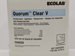 Ecolab Quorum Clear V (6300566) – Disinfectant Sanitizer Deodorizer – 1 Gallon