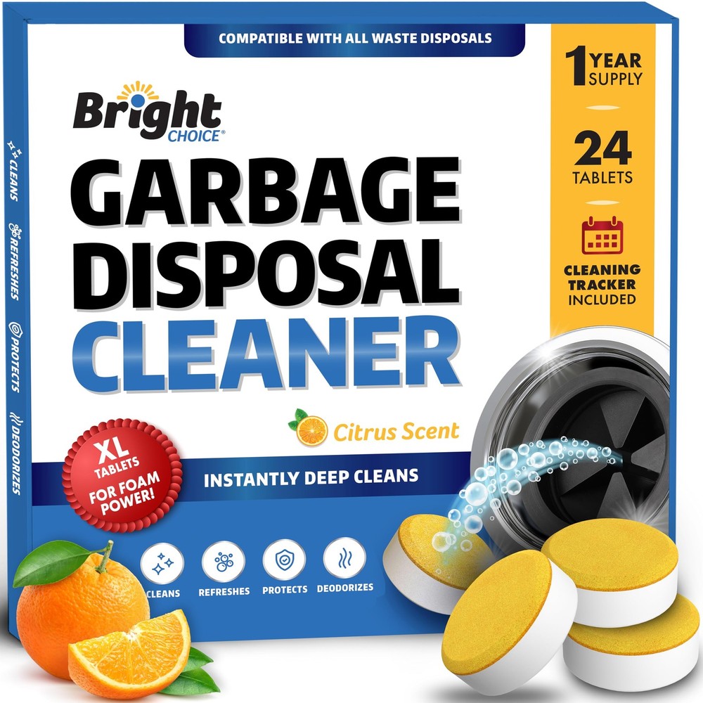 Garbage Disposal Cleaner and Deodorizer Tablets – 24 Pack, XL