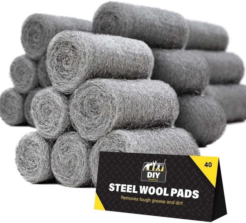 0000 Steel Wool for Mice Control – 40 Pack Fine Grade Stainless Wool…