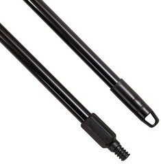 Harper 563 Powder-Coated Black Metal Broom Handle 60 L x 0.93 Dia. in. 2 Pack