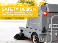 50.4″ Ride-on Floor Sweeper Industrial Machine 26.5 Gallon Dustbin 92600 Sqft/h