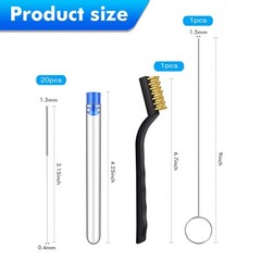 22 Pcs 3D Printer Nozzle Cleaning Kit 1.5mm Cleaner Needle Brush Set