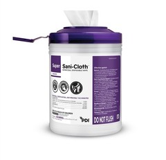 Super Sani-Cloth Germicidal Wipes Large Canister 160/Cn