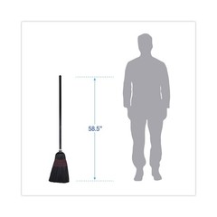 Boardwalk 930BP 10 in. x 58.5 in. Poly Bristle Brooms – Natural/BK (1 DZ) New
