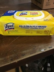 Lot Of (6) 80ct Packs Of Lysol Lemon & Lime Blossem Scent Disinfecting Wipes