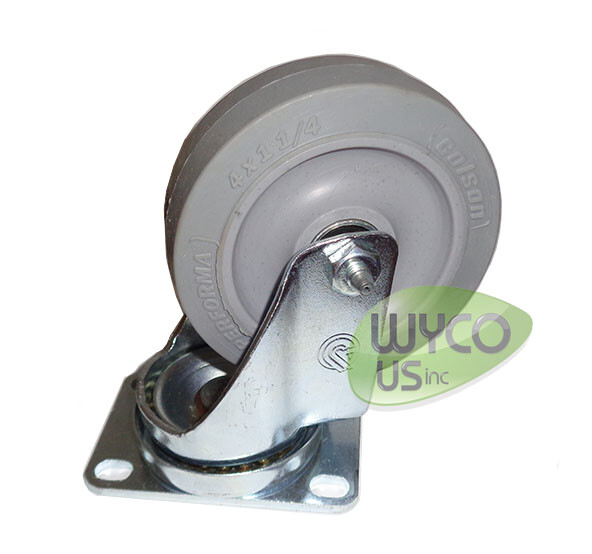 SWIVEL CASTER (1), TENNANT/NOBLES TYPHOON EV WET VACUUMS, 120V, 103065, 18D