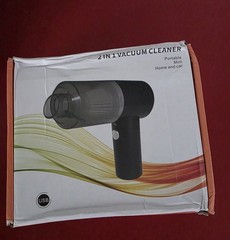 2-in-1 Portable Mini Handheld USB Rechargeable Vacuum w/ Light, Tools