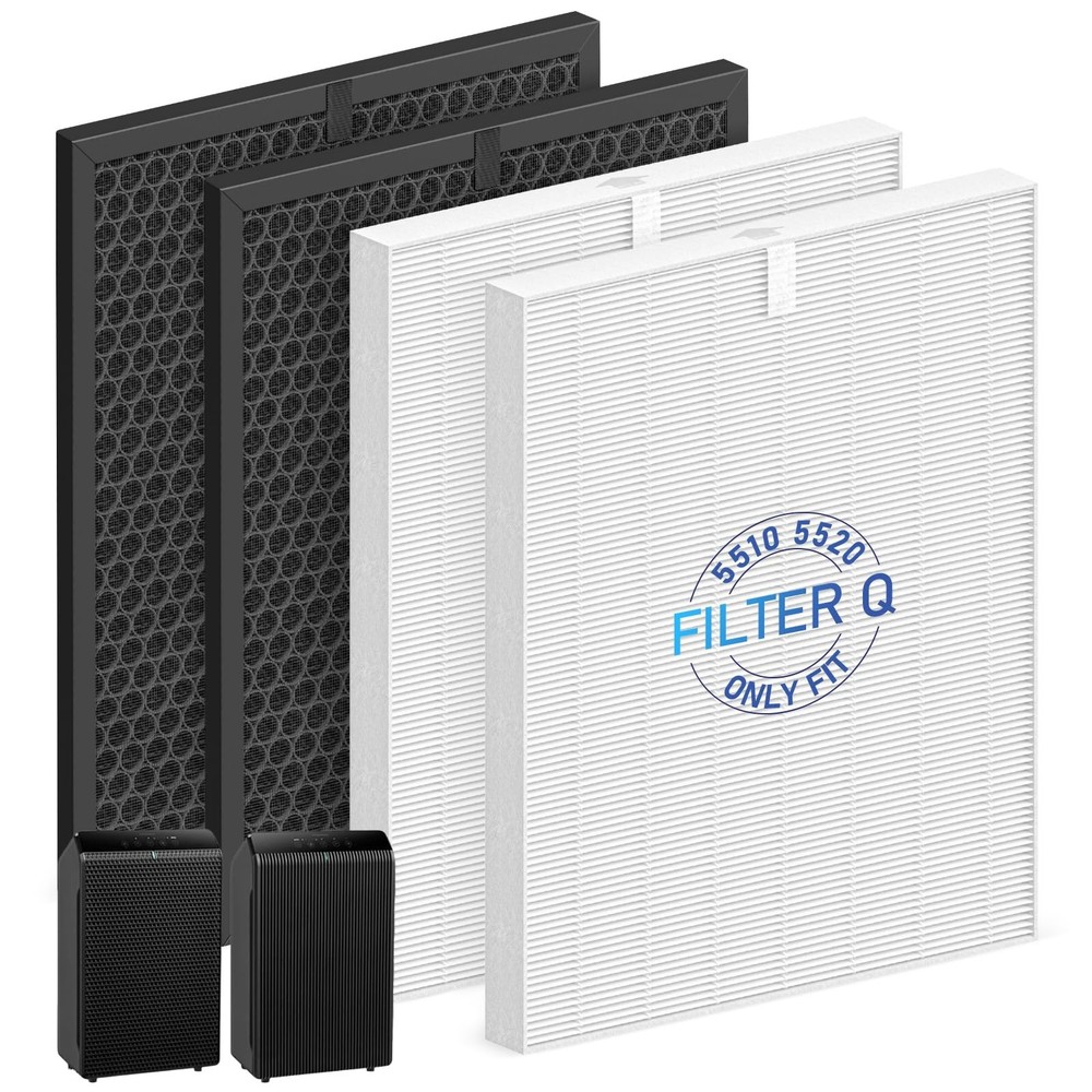 2 Sets 5510 5520 Filter Q For WINIX 5510 5520 Air Purifier Filter Replacement…