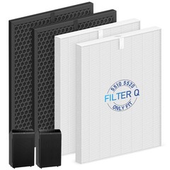 2 Sets 5510 5520 Filter Q For WINIX 5510 5520 Air Purifier Filter Replacement…