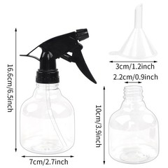 SUPERLELE Spray Bottles 7pcs 8oz Empty Plastic 8oz, Transparent Color