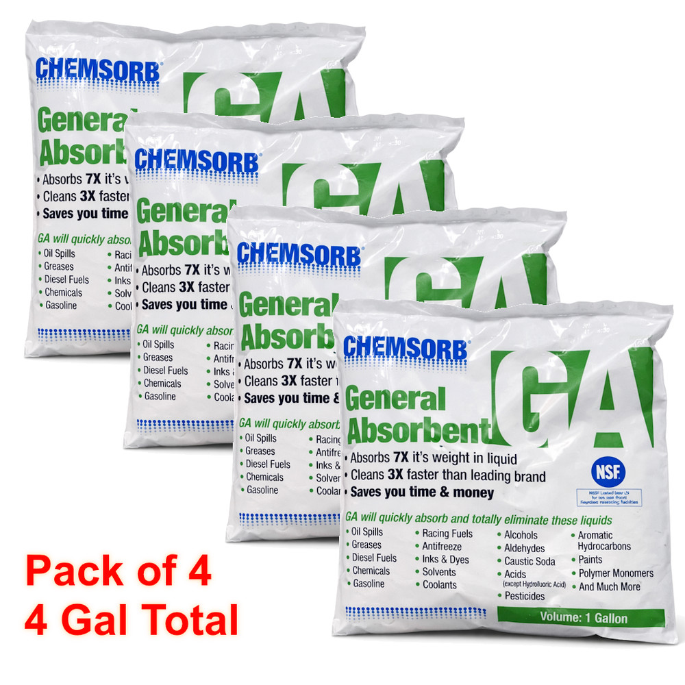 CHEMSORB GA General Absorbent 1 Gallon Bag Perlite Spill Cleanup Granules