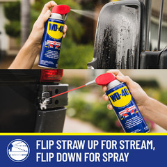 (2 Pack) WD-40 Classic 12oz Multi-Use Lubricant Spray with Smart Straw.