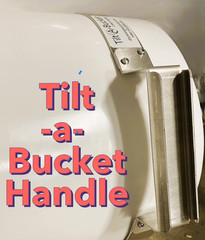 TILT-a-BUCKET Aluminum Handle for Bottom of 5 Gallon Buckets, Transferable,